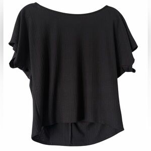W5 Black Textured Women's Blouse
